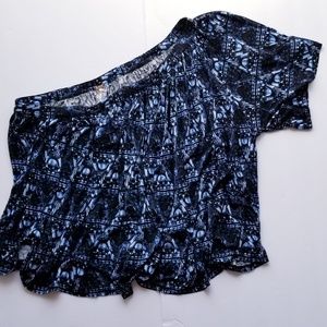 Free people oversized one shoulder top